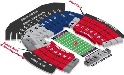 Vaught Hemingway Stadium Seating Chart View | Elcho Table