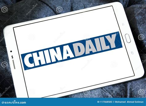 China daily newspaper logo editorial image. Image of logo - 117568585