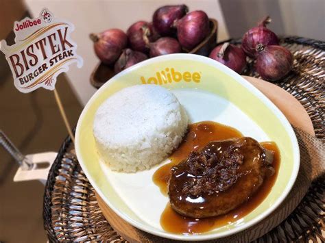 Jollibee’s Latest Rice Meal - #JollibeeBistekBurgerSteak | Rice recipes, Jollibee, Meals