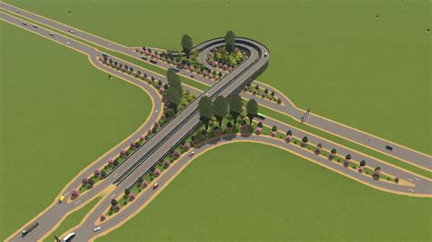 First Decorative Trumpet Interchange : r/CitiesSkylines