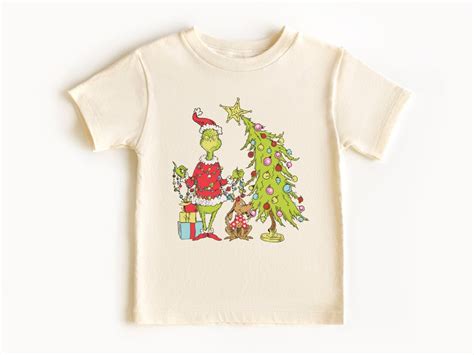 Grinch Christmas Kids Shirt, Retro Grinch Christmas Kids Tee, Cute ...