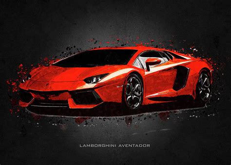 Lamborghini Aventador Digital Art by Gab Fernando - Fine Art America