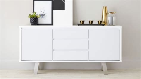 Assi White Gloss Sideboard | Modern white sideboard, White sideboard ...