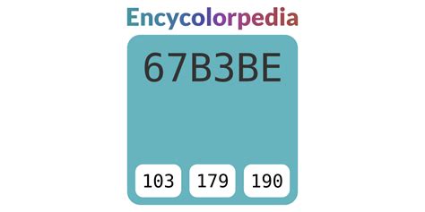 Olympic Just Jazz A57-4 / #67b3be Hex Color Code | Hex colors, Hex color codes, Cloverdale paint