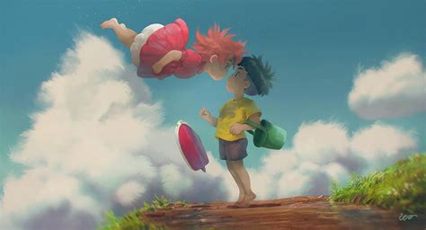 Ponyo and Sosuke by RodrigoICO on DeviantArt