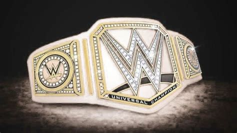 White WWE Universal Championship 🏆 | Wwe championship belts, Wwe belts ...