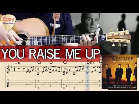 💗You Raise Me Up(Lyrics) - Westlife ,Secret Garden 💗 - Fingerstyle Guitar Tutorial - Tabs ...