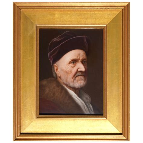 KPM Porcelain Hand Painted Plaque of Rembrandt’s Father, circa 1871 For ...