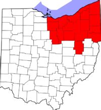 Northeast Ohio Counties Map