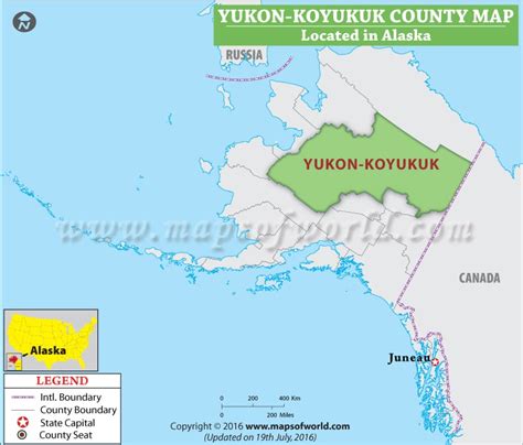 Yukon Koyukuk Borough Map, Alaska