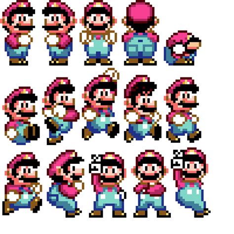 Pixilart - SMW mario sprite sheet by RyanNotHere