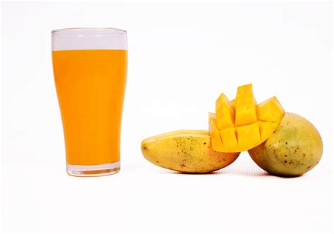 Mango Juice and Fresh Sliced Mango - High Quality Free Stock Images