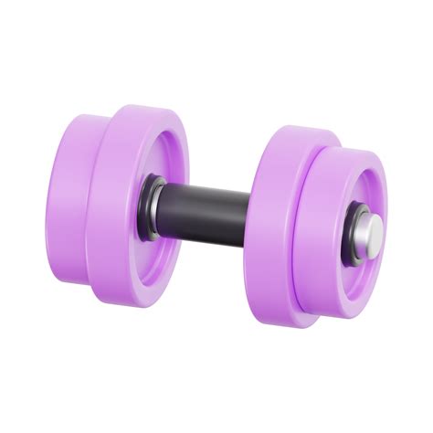 dumbbell 3d icon illustration, transparent background 48046785 PNG