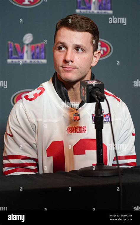 Henderson, Nevada, USA, February 8, 2024, 49ers quarterback Brock Purdy ...