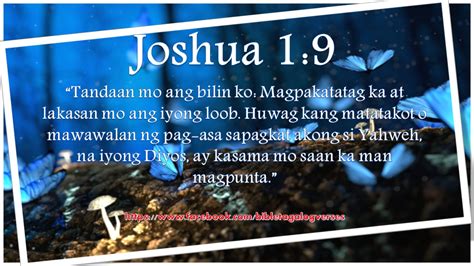 JOSHUA 1:9 BIBLE TAGALOG VERSES | BIBLE TAGALOG VERSES