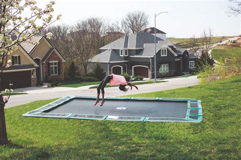 Oz Trampolines inground trampoline provides fun for everyone