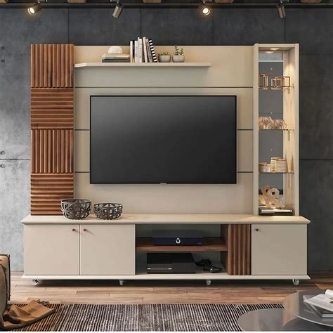 Brown Classic Modern TV Unit, Polish Finish at Rs 28800/sq ft in New ...