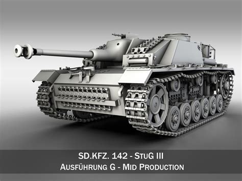 StuG III Ausf G Mid Production 3D model | CGTrader