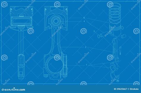 Piston Technical Drawing