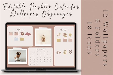 Desktop calendar wallpaper organizer – Artofit