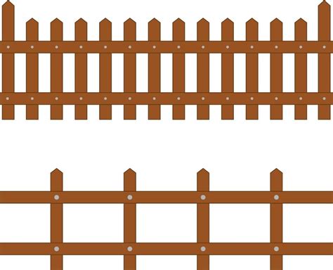 Wooden fence vector design for home 11356332 Vector Art at Vecteezy