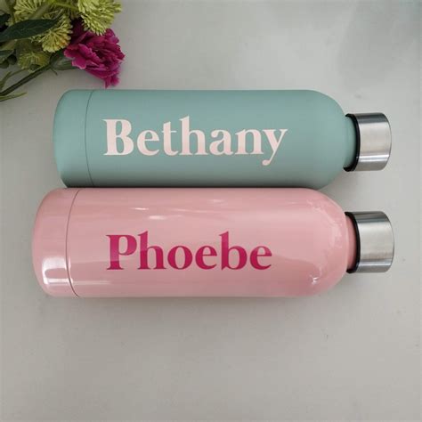 Personalised Name Decal Vinyl Sticker for Water Bottle | eBay