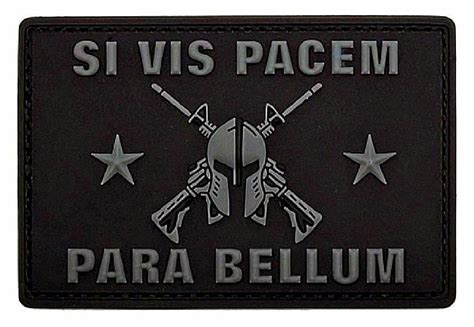 Si Vis Pacem para Bellum Patch [PVC Rubber -Hook Fastener Backing -PB1] | #4572454165