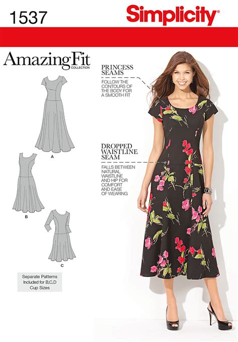 Simplicity 1537 Misses' and Plus Size Amazing Fit Dress