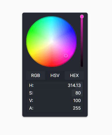 Flat RGB/HEX/HSV Color Picker In JavaScript | CSS Script