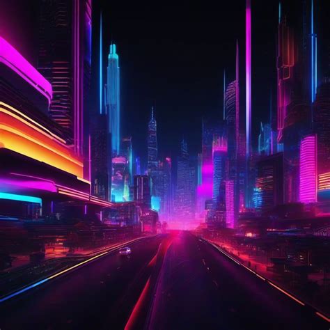 Neon Background Wallpaper - Neon City Wallpaper 4k