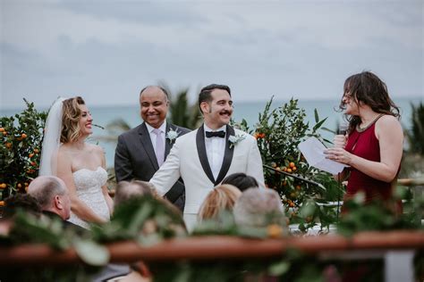 Tropical Rooftop Real Wedding at The Betsy Hotel - South Beach | Here…