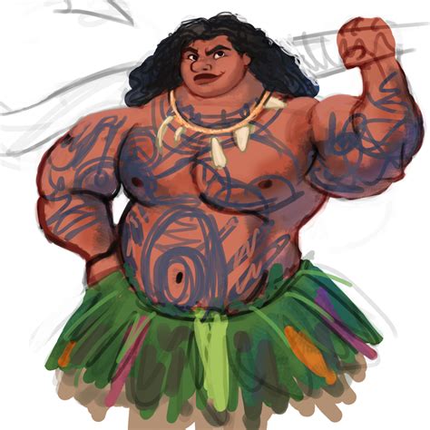 Maui - Disney's Moana Fan Art (38936893) - Fanpop