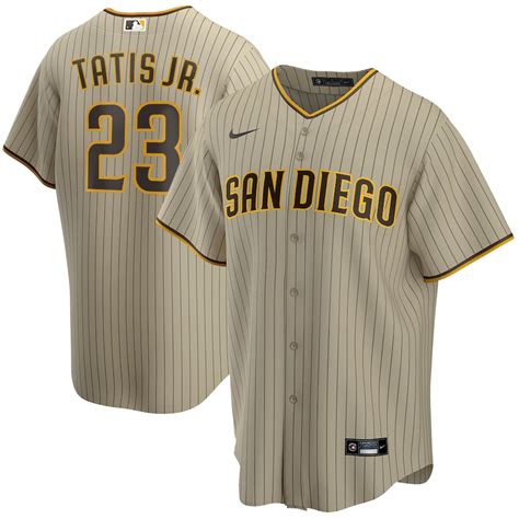 Men's San Diego Padres Fernando Tatís Jr. Nike Tan/Brown Alternate 2020 Replica Player Jersey