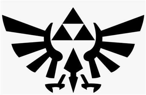 Zelda Clipart Black And White - Legend Of Zelda Breath Of The Wild Triforce PNG Image ...