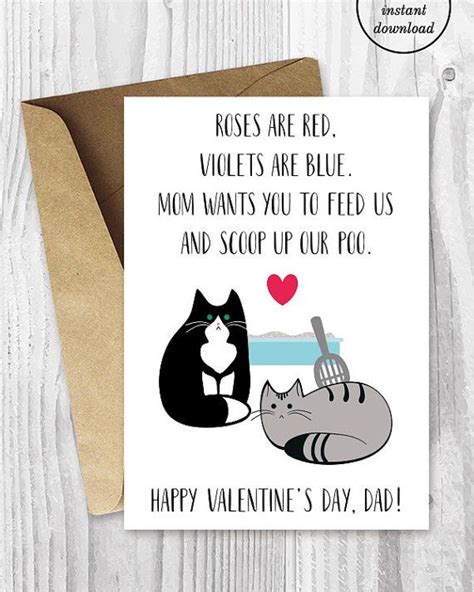 Valentine Card Printable Valentine Card Him Printable for | Etsy | Valentines cards, Funny ...