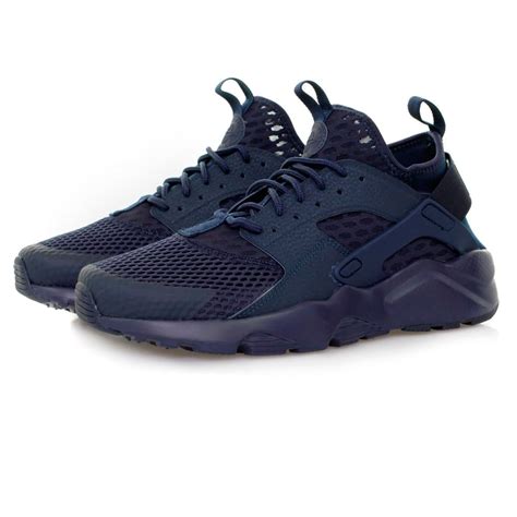 Nike Air Huarache Run Ultra Breathe Midnight Navy Shoes in Blue for Men ...