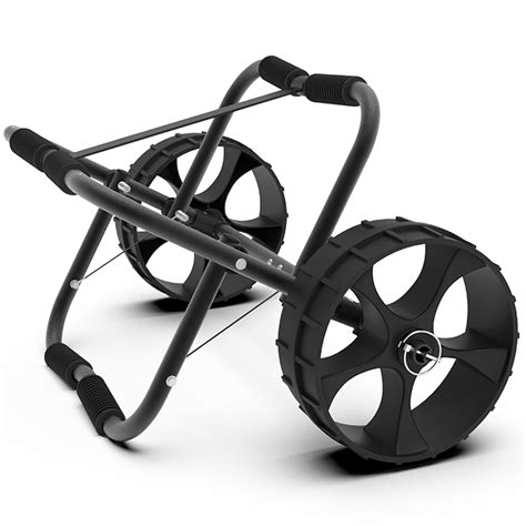 Canddidliike Kayak Cart Dolly Detachable Canoe Cart with NO-Flat Airless Tires, Black Kayak ...