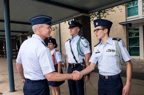 San Antonio JROTC cadets induct general as honorary Silver Eagle > 33rd Fighter Wing > Article ...