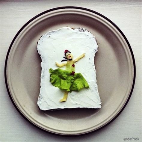 food art, toast project by Ida Skivenes ~ projects art craft ideas