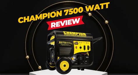 Champion 7500 Watt Generator Reviews 2024 | GeneratorsGeek