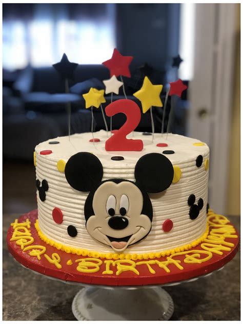 Mickey Mouse Cake #mickey #mouse #birthday #cake Buttercream Mickey ...