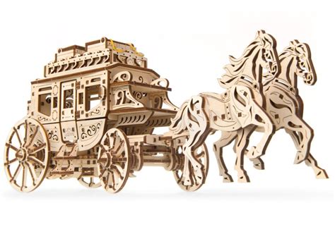 UGears Stagecoach Wooden Mechanical Model Kit