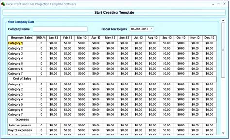 8 Excel P and L Template - Excel Templates - Excel Templates