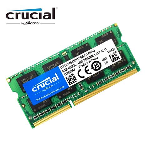 RAM DDR3 LAPTOP CRUCIAL 8GB L - Max Frame