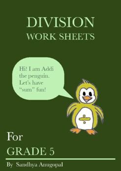 Division Worksheets by Mother's Guide | TPT