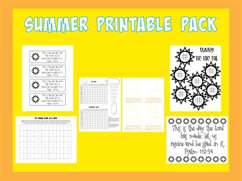 Summer Printable Pack – Deeper KidMin