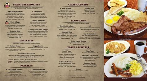 Menu at Sixth Street Steakhouse, Macclenny