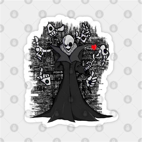 Undertale W.D Gaster mystery man fnf scientist art - Gaster - Magnet ...