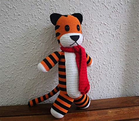 Hobbes Tiger 14'' Crochet Hobbes Hobbes Tiger Plush Tiger, Handmade ...