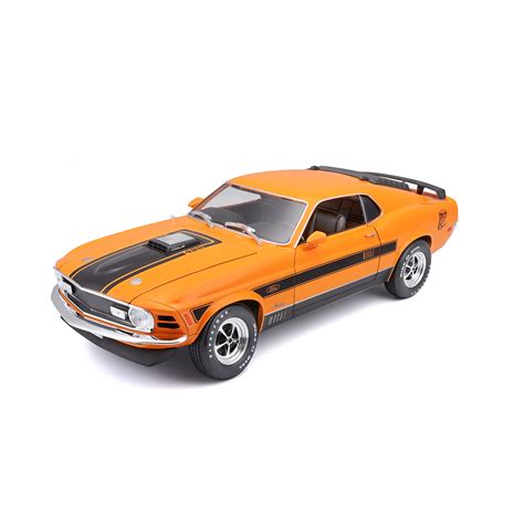 Buy BburagoM31453 1970 Ford Mustang MACH 1 1:18 Scale Die-Cast Collectible Super Car, Assorted ...